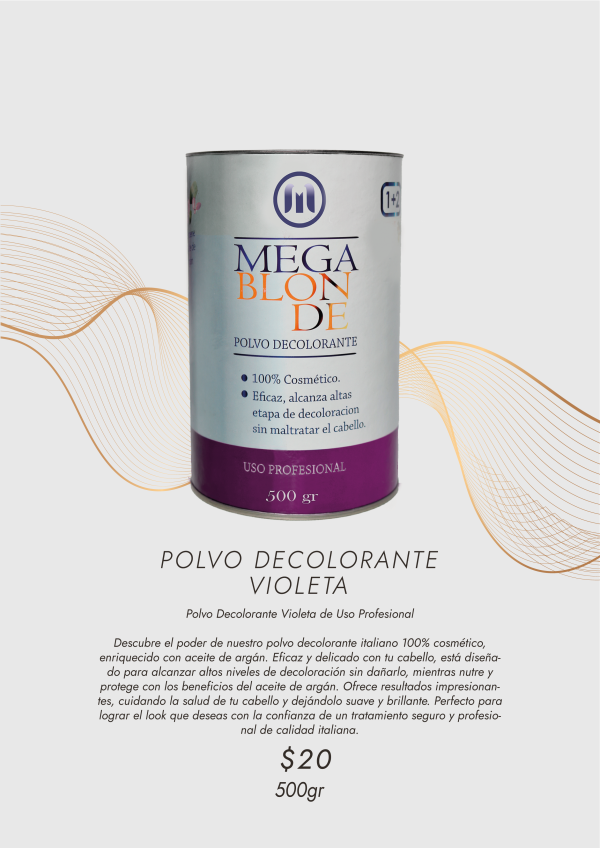 Polvo decolorante violeta