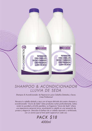 Shampoo & Acondicionador  Lluvia de Seda
