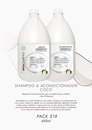 Shampoo & Acondicionador  Coco