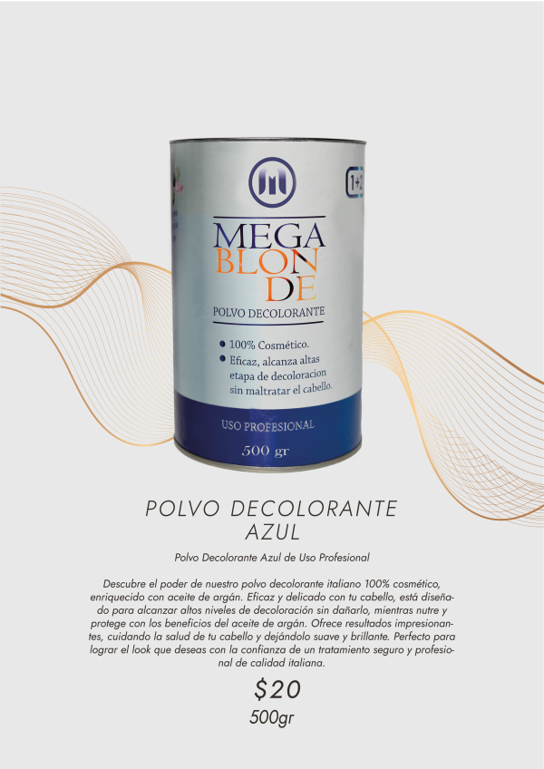 Polvo decolorante Azul